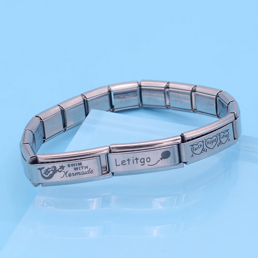 Hapiship Нержавеющая сталь поцелуй Русалочка сердце Let It Go итальянский Шарм Подходит