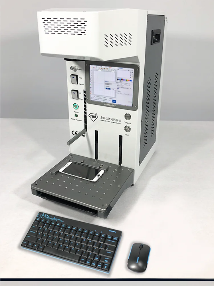

TBK-958A Laser Separator machine DIY Printer LOGO Marking Machine Screen Repair And Back Glass Refurbish For iPhone 8-11Pro Max