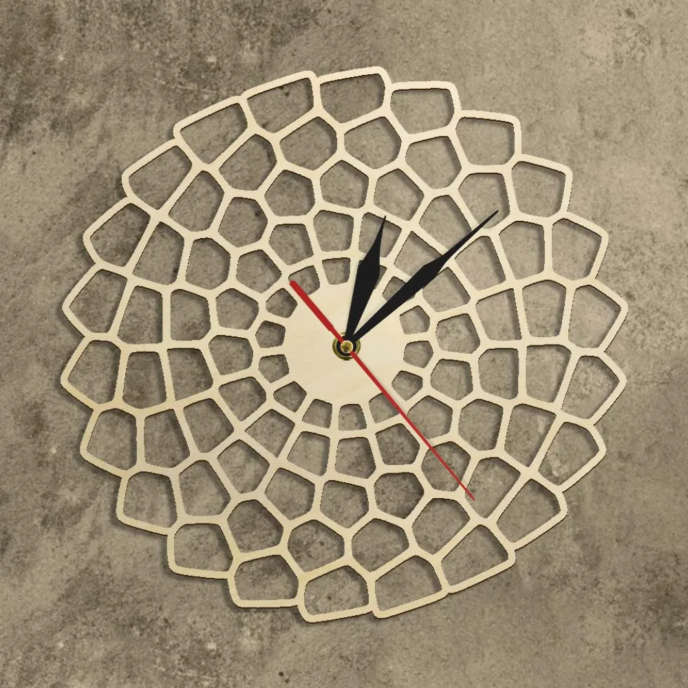 Минималистичные художественные бесшумные настенные часы деревянные