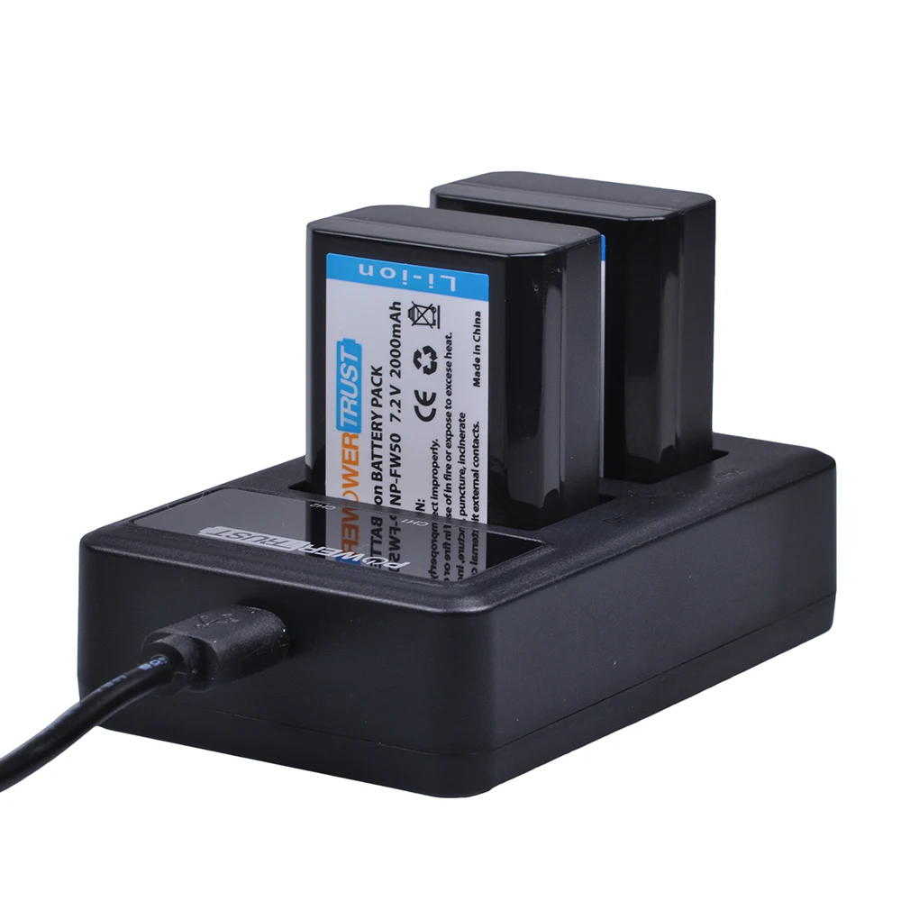 3 шт. NP FW50 np fw50 батарея + LED двойное USB зарядное устройство для Sony a37 Alpha 7 7R II 7S a7S a7R a5000