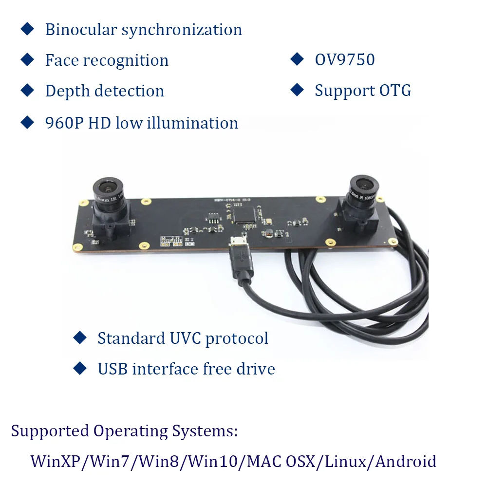 1 3 мегапиксельная камера с микро-USB интерфейсом 60fps CMOS модуль камеры двумя