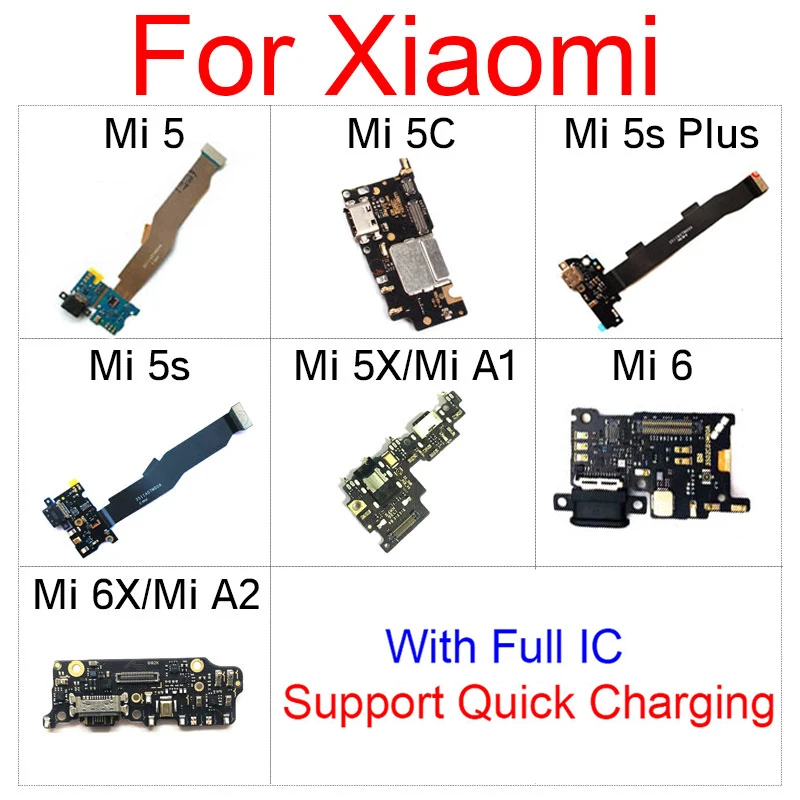 Плата порта Usb для зарядки Xiaomi Mi 5 5c 5s Plus 5X 6 6X A1 A2 зарядное устройство док станция