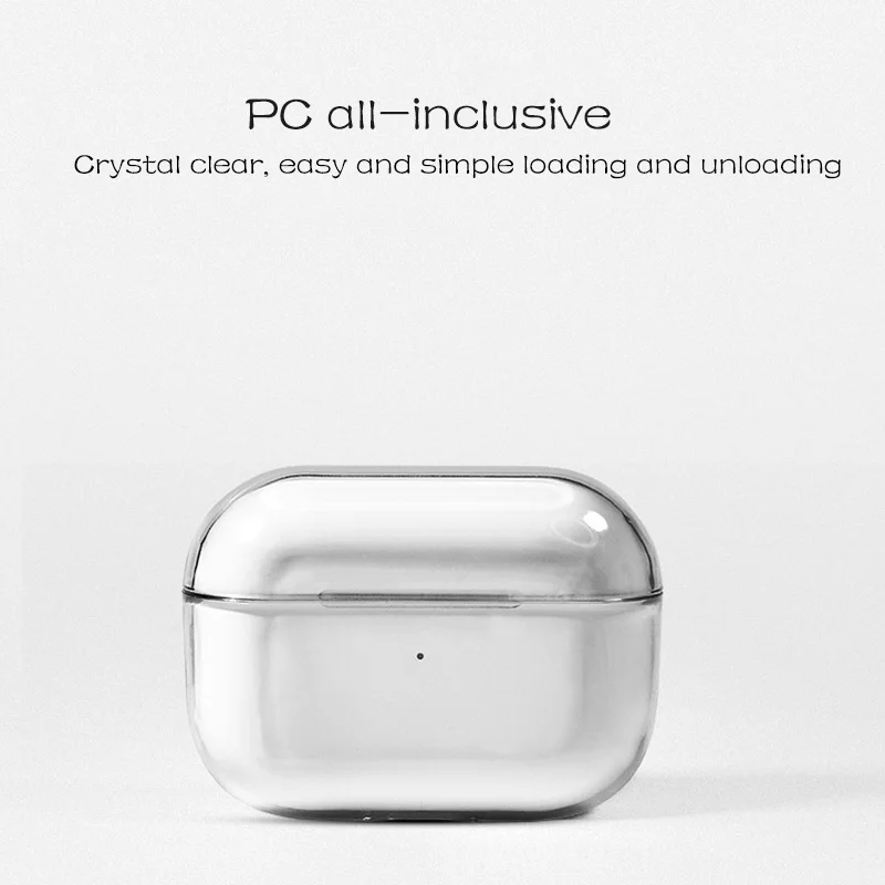 100 шт. 2 в 1 прозрачные чехол для Airpods Pro Жесткий ПК Защитный 3 зарядным устройством
