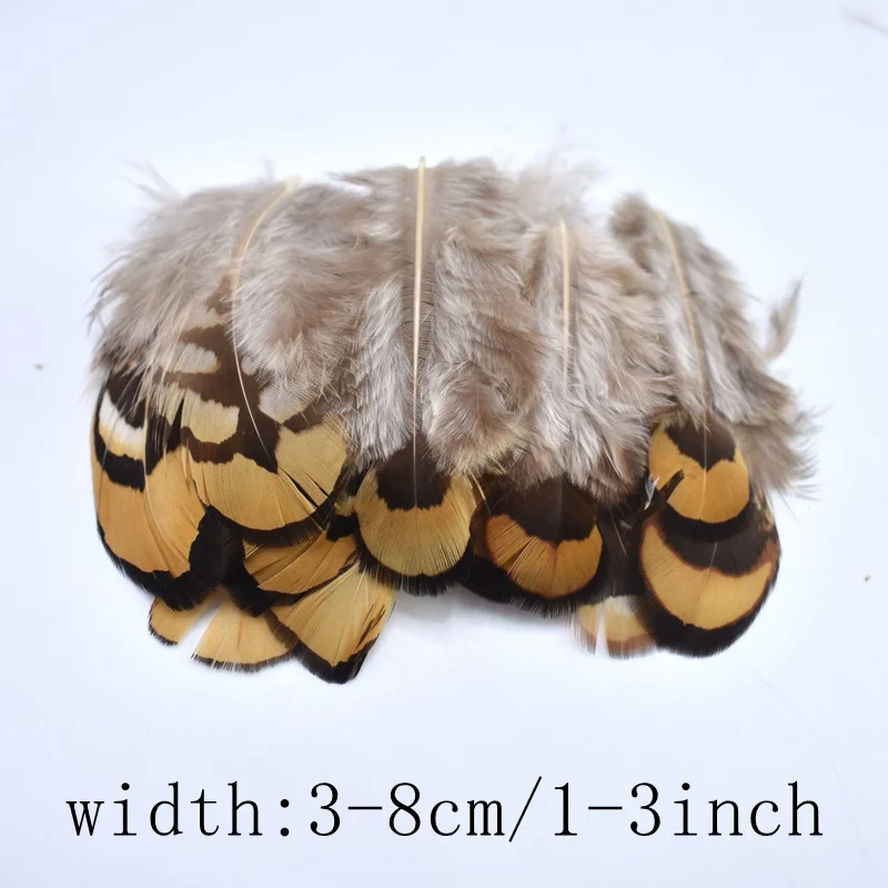 5 to 3-8cm Перья фазана из натурального страуса для рукоделия, перья павлина для изготовления ювелирных изделий, вечерние украшения для дома - Цвет: 5 to 3-8cm