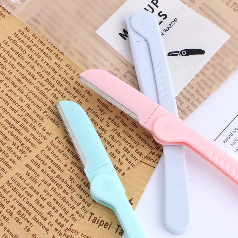 Лезвие для бровей из нержавеющей стали складное|Триммер бровей| |