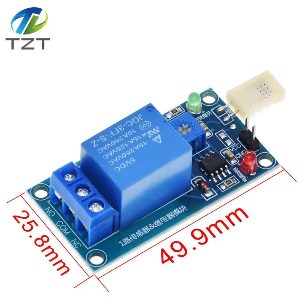 Релейный модуль HR202 контроля влажности с индикатором 5 в постоянного тока 1 канал