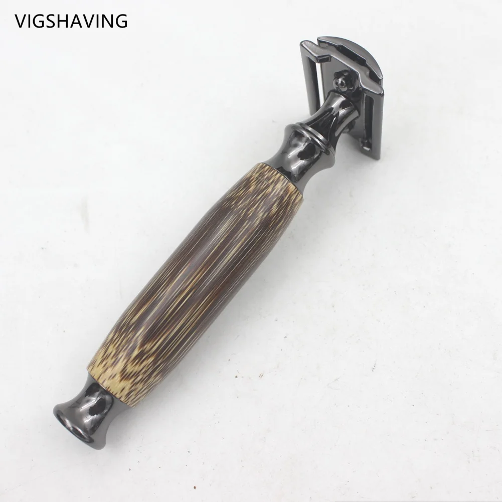 Vigbraver Baber для мужчин двусторонняя Безопасная бритва из бамбука|Бритва| |