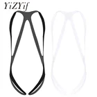 Мужское боди-Манкини, бандаж, нижнее белье, цельнокроеное нижнее белье, женское Эластичное боди с бретелькой через шею, широкое боди