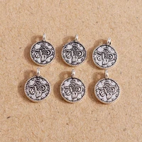80pcs 710mm antique silver color small alloy charms for jewelry making pendants necklaces earrings diy bracelets craft supplies
