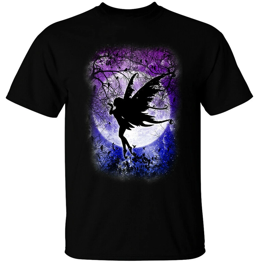 Футболка Феи Мун Мужская Готическая Фэнтези Лесной ночь звезды милое создание