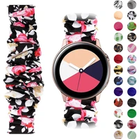 20 22mm scrunchies elastic watch band for samsung galaxy watch 46mm active 2 42mm huawei watch gt2 strap gear s3 amazfit bip