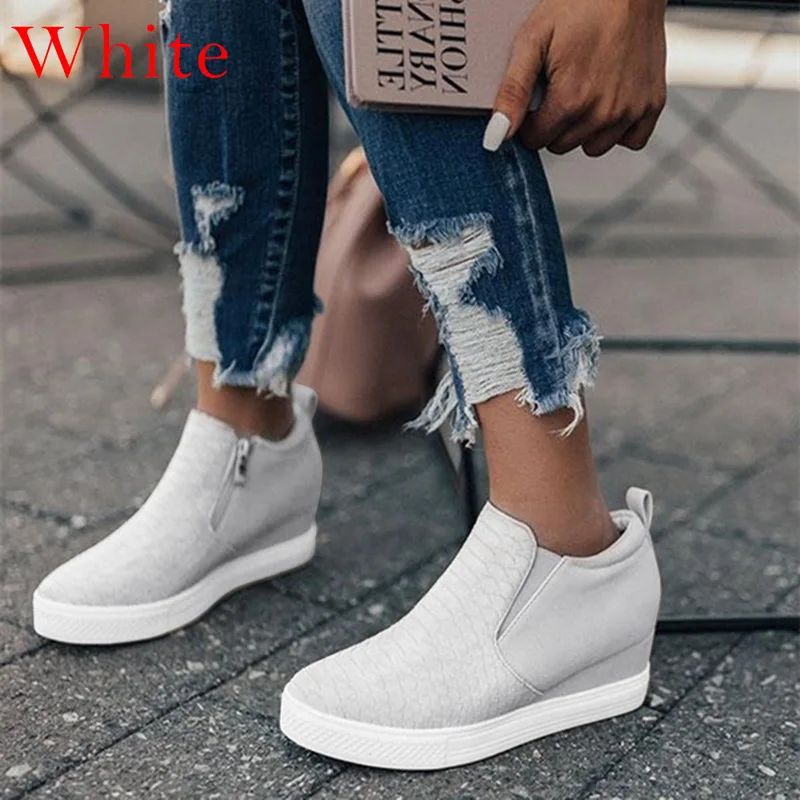 white Новинка; Модные женские кожаные туфли на плоской подошве; женская обувь для отдыха; женские туфли для отдыха в Корейском стиле; женские Вечерние туфли на резиновой подошве для студентов - Цвет: white