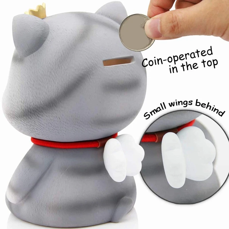 

Cute Cat Decorative Saving Bank,Home Decoration Coin Bank Money Piggy Bank Help Form Right Money Habits