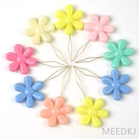 5pcs candy color flower needle threader cross stitch tool sewing machine threader needle threader