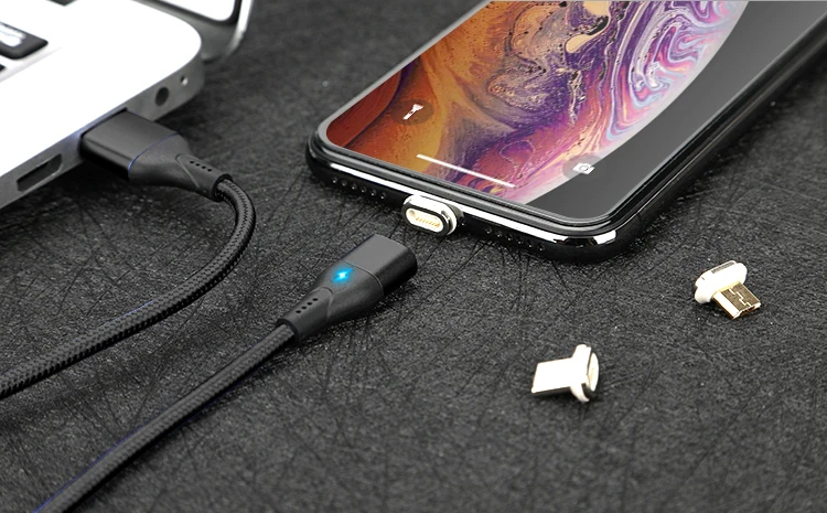 NOHON Магнитный кабель Micro usb type C Магнитный USB кабель передачи данных для быстрой зарядки для iPhone XS MAS X XR 8 7 6 6S магнит зарядное устройство для телефона