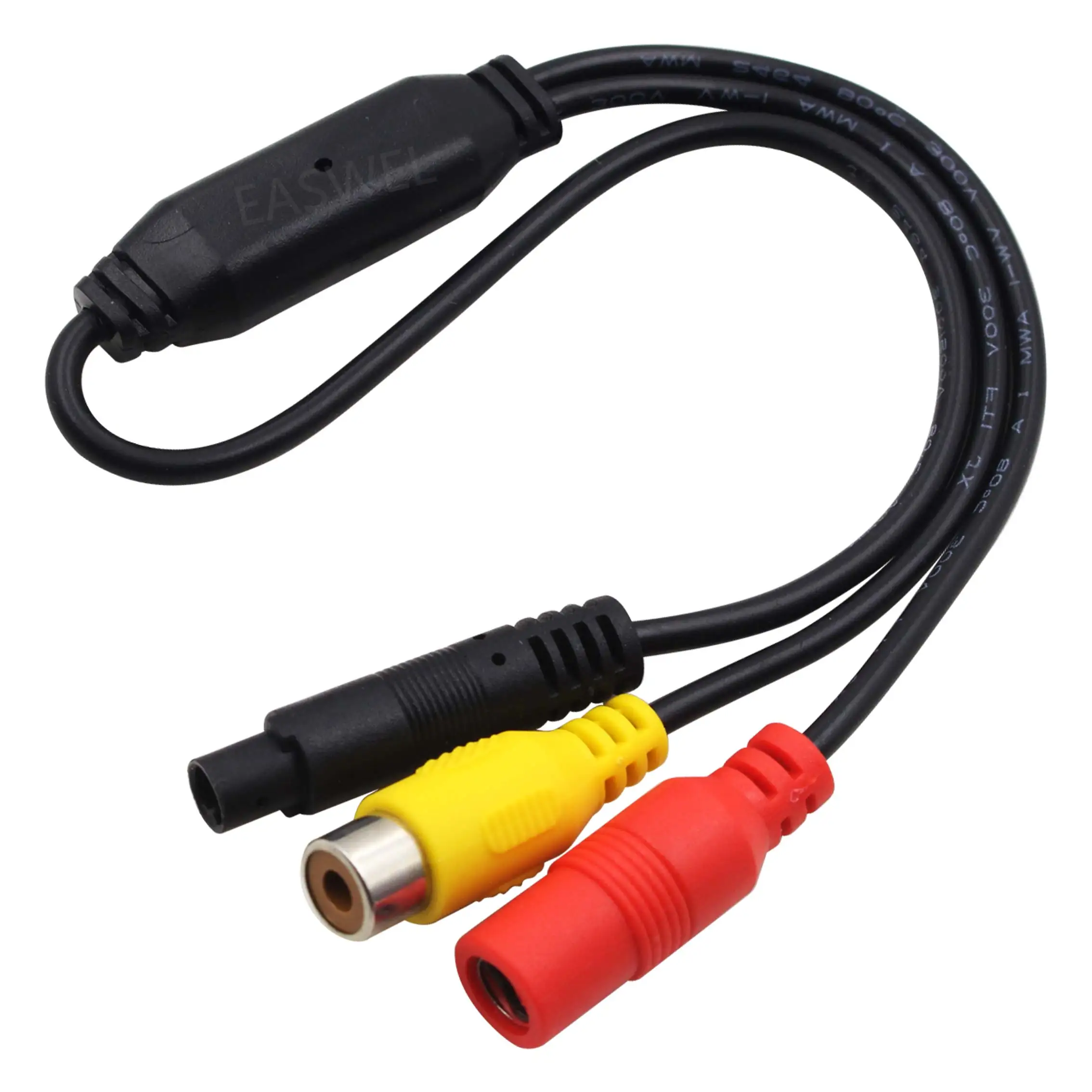 Автомобильный видеокабель RCA 4PIN для автомобильной камеры заднего вида с