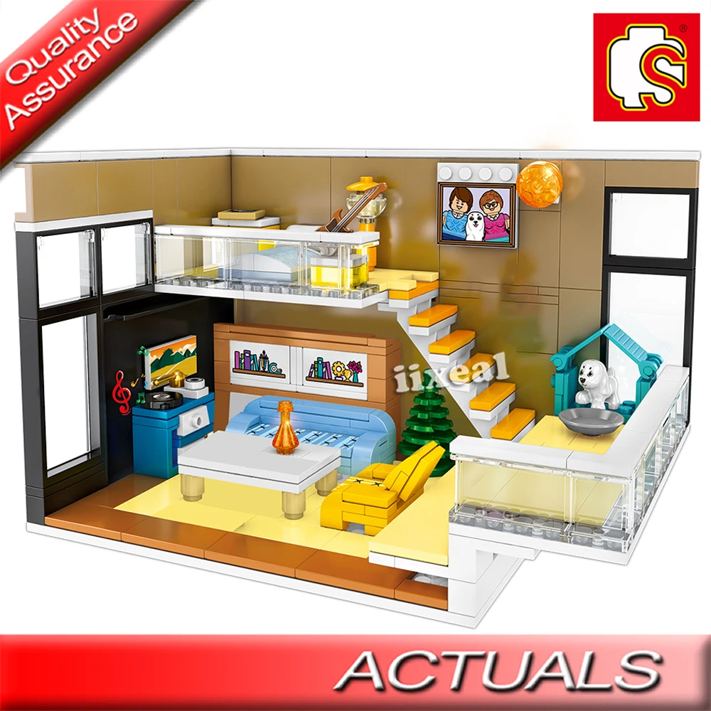 Конструктор уличный для девочек принцесса друзья Ресторан MOC городской дом