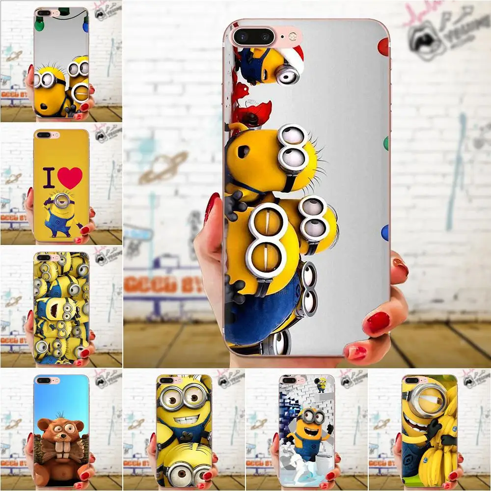 Мягкий чехол с принтом для телефона новый миньонами Galaxy Grand A3 A5 A7 A8 A9 A9S On5 On7 Plus Pro Star