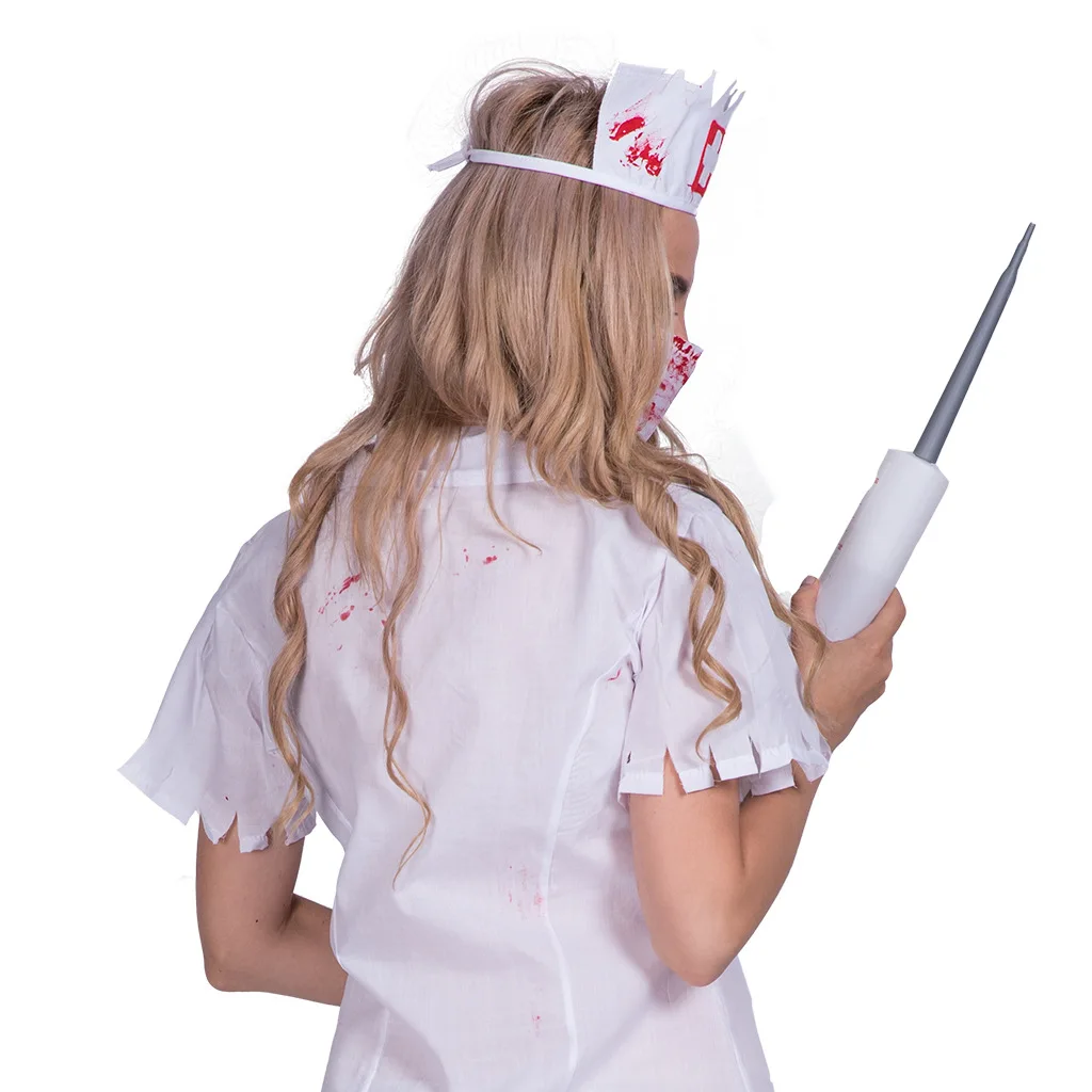 Halloween Cosplay Costumes New Dark Evil Hospital Bloody Nurse Terror Cosplay Suits Hell Death Zombie Halloween Cosplay Clothing images - 6