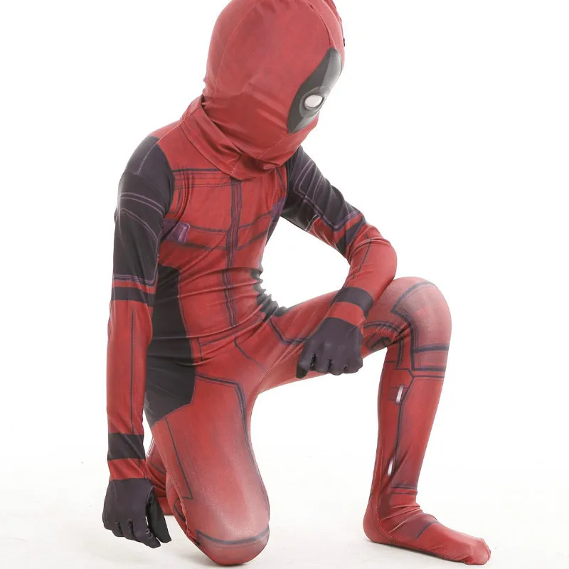 

SHZQ New Cosplay Men Adult Superhero Cosplay Deadpool Costume Halloween Costume Onesie Deadpool Cosplay Costume For Adult Kids