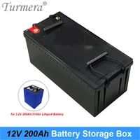 turmera 12v battery storage box with lcd display for 3 2v 100ah 200ah 280ah 310ah lifepo4 battery solar energy system or ups use