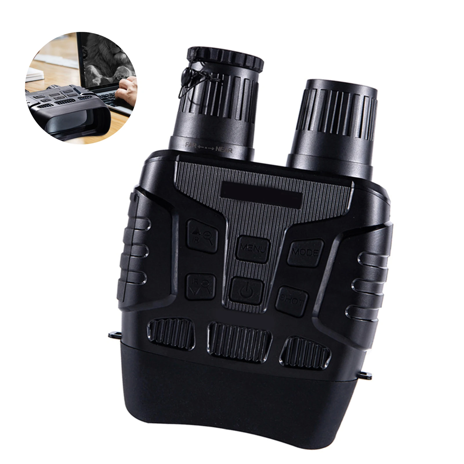 

NV-400DB High-Definition Binocular High Magnification Long Range Zoom Hunting Telescope Wide Angle Professional Black Binoculars