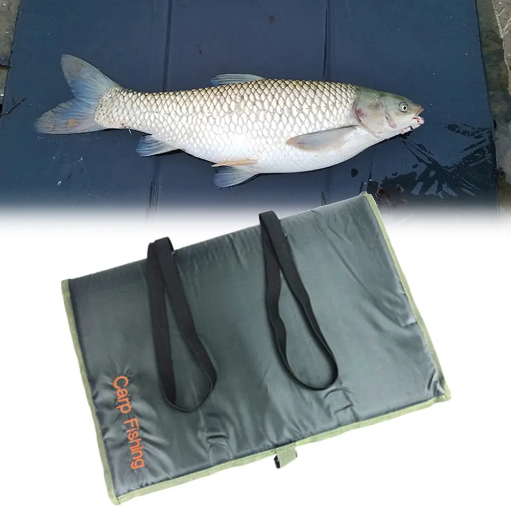 

1PC Fishing Unhooking Pad Foldable Carp Landing Mat Fishes Care Padded Weigh Sling Scales Protection Tackle Foam Waterproof Tool