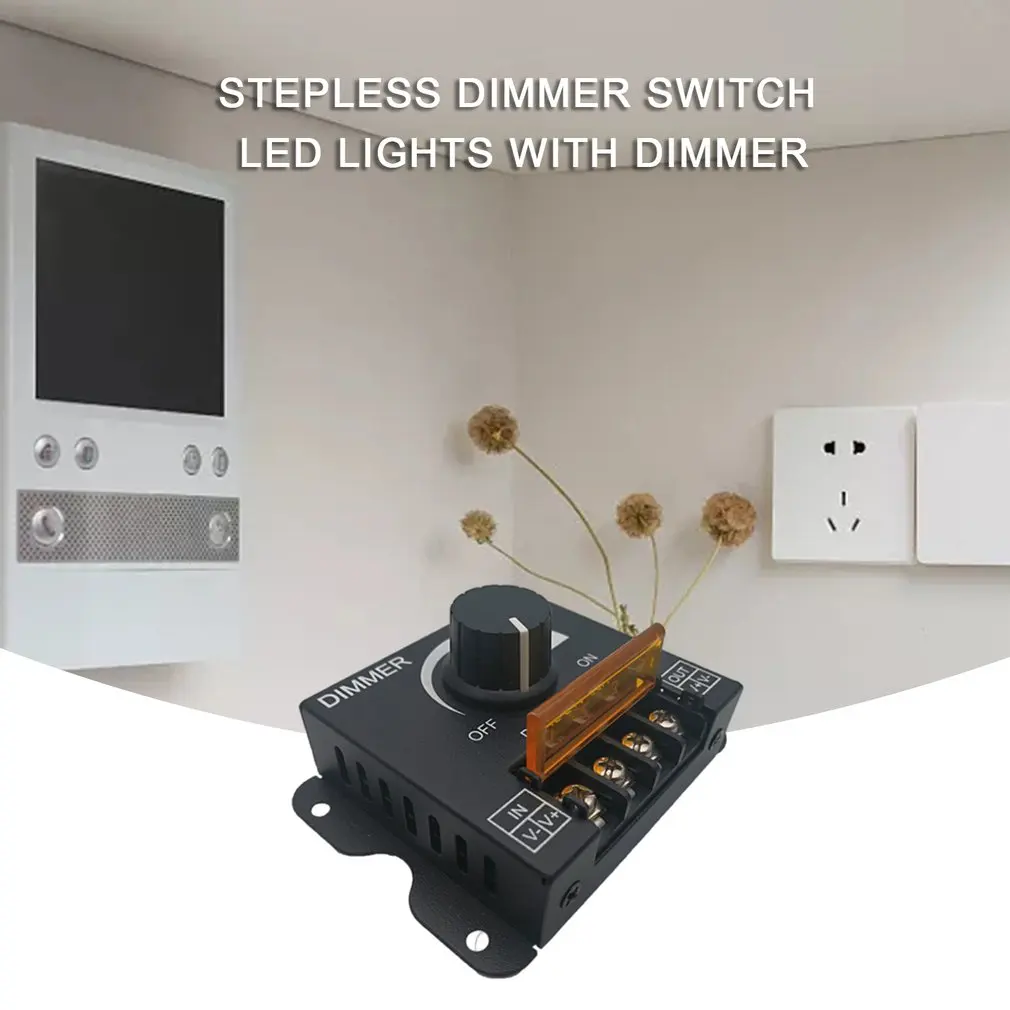 12V 30A 360 Вт светодиодный диммер Регулируемая Яркость лампы накаливания Газа