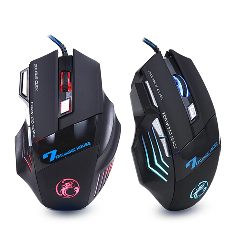 

Ergonomic Wired Gaming Mouse 7 Button LED 5500 DPI USB Computer Mouse Gamer Mice X7 Silent Mause With Backlight For PC Laptop