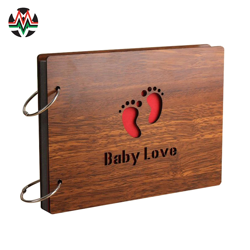 8 дюймовые альбомы с обложкой из красного дерева ручной работы фотоальбом