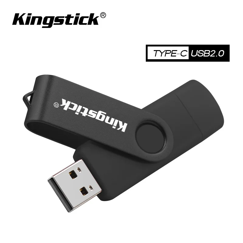 Высокоскоростные флеш-накопители USB 2,0 типа c, флешка, usb ключ, 64 ГБ, 32 ГБ, 16 ГБ, 128 ГБ, ручка-драйвер, персонализированный ключ USB 2,0, флеш-память - Цвет: black