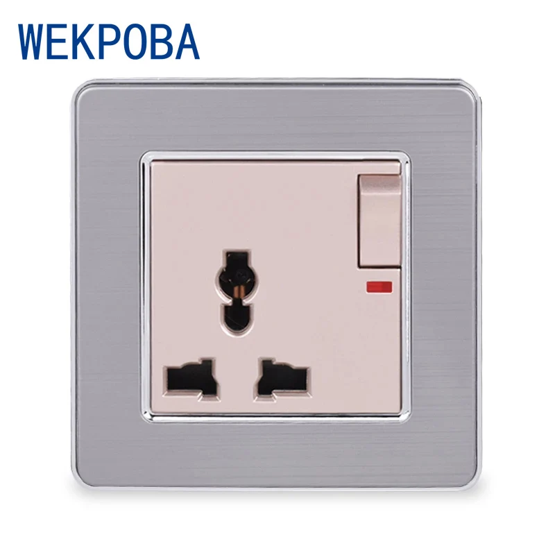 Двойная Европейская розетка WEKPOBA двойной USB-порт для зарядки ТВ-разъем
