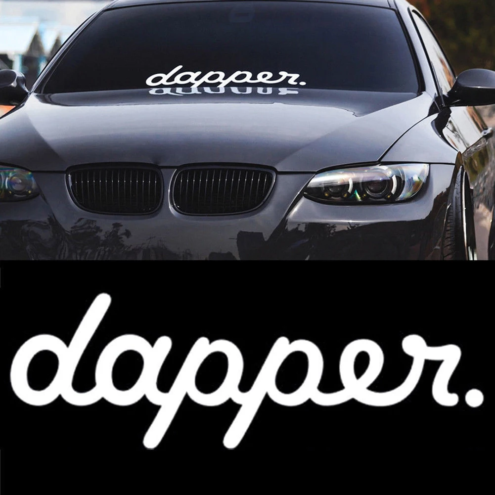 Car Styling Letter Dapper Sticker for Front Rear Windshield, Window, and Door - Decor for All Cars image 3