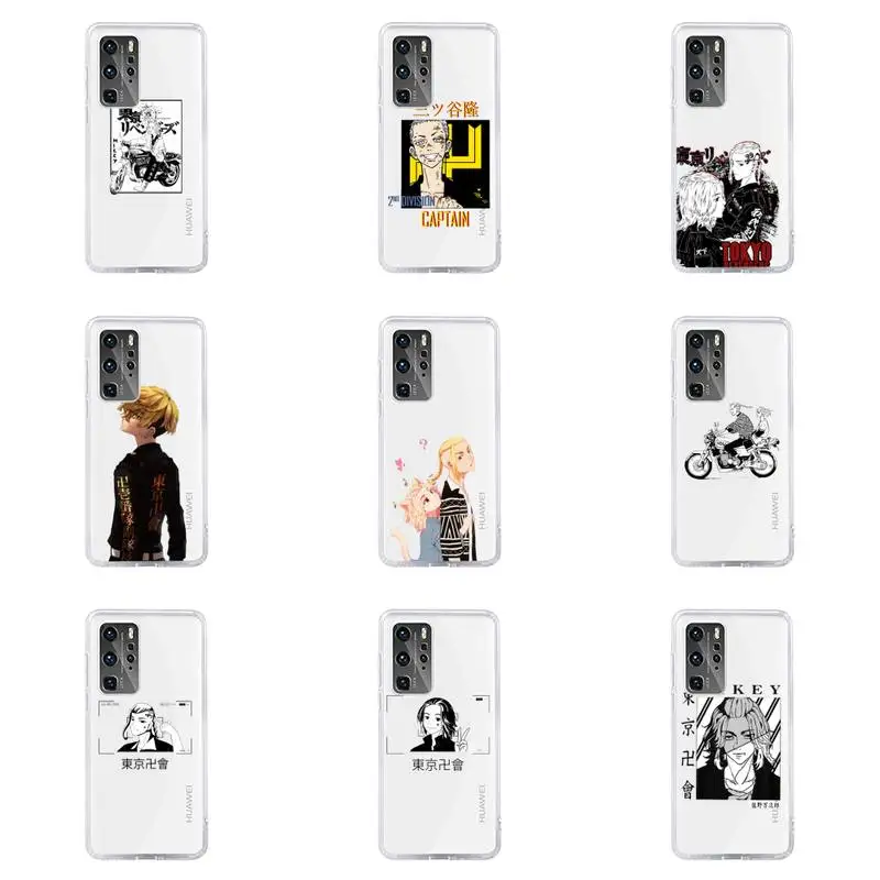 

Tokyo Revengers Phone Case For Huawei P40 P30 P20 Mate Honor 10i 30 20 i 10 40 8x 9x Pro Lite Transparent Cover