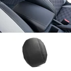 Для Nissan Qashqai 2008 2009 2010- 2017 искусственная кожа с губкой внутренняя часть автомобиля центральная консоль крышка подлокотника крышка отделка черный