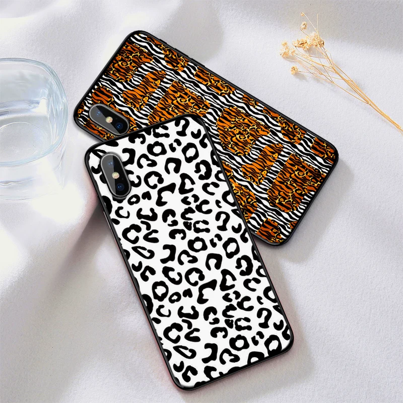 Сексуальный леопардовый чехол для iPhone XS Max XR Мягкий силиконовый X 6 6S 7 8 Plus Coque Funda |
