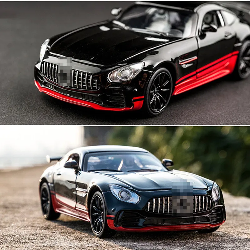 Масштаб 1:32 AMG Сплав Вытяните назад литая под давлением металлическая модель автомобиля мини авто со звуком светильник игрушки для детей горячие подарки на Рождество колеса - Цвет: Diamond Red no box
