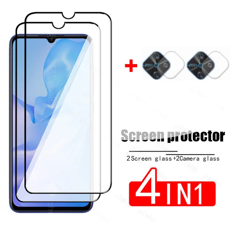 

Закаленное стекло с полным покрытием для Vivo Y51 2020, защита экрана на Vi vo Y 51 Y51 2020 6,58 дюймов, HD-стекло для телефона, пленка для объектива камеры