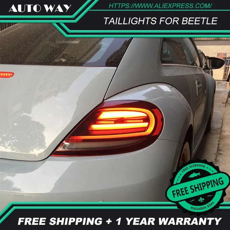 Чехол для стайлинга автомобиля Volkswagen Beetle 2012 2019 задние фонари VW светодиодный