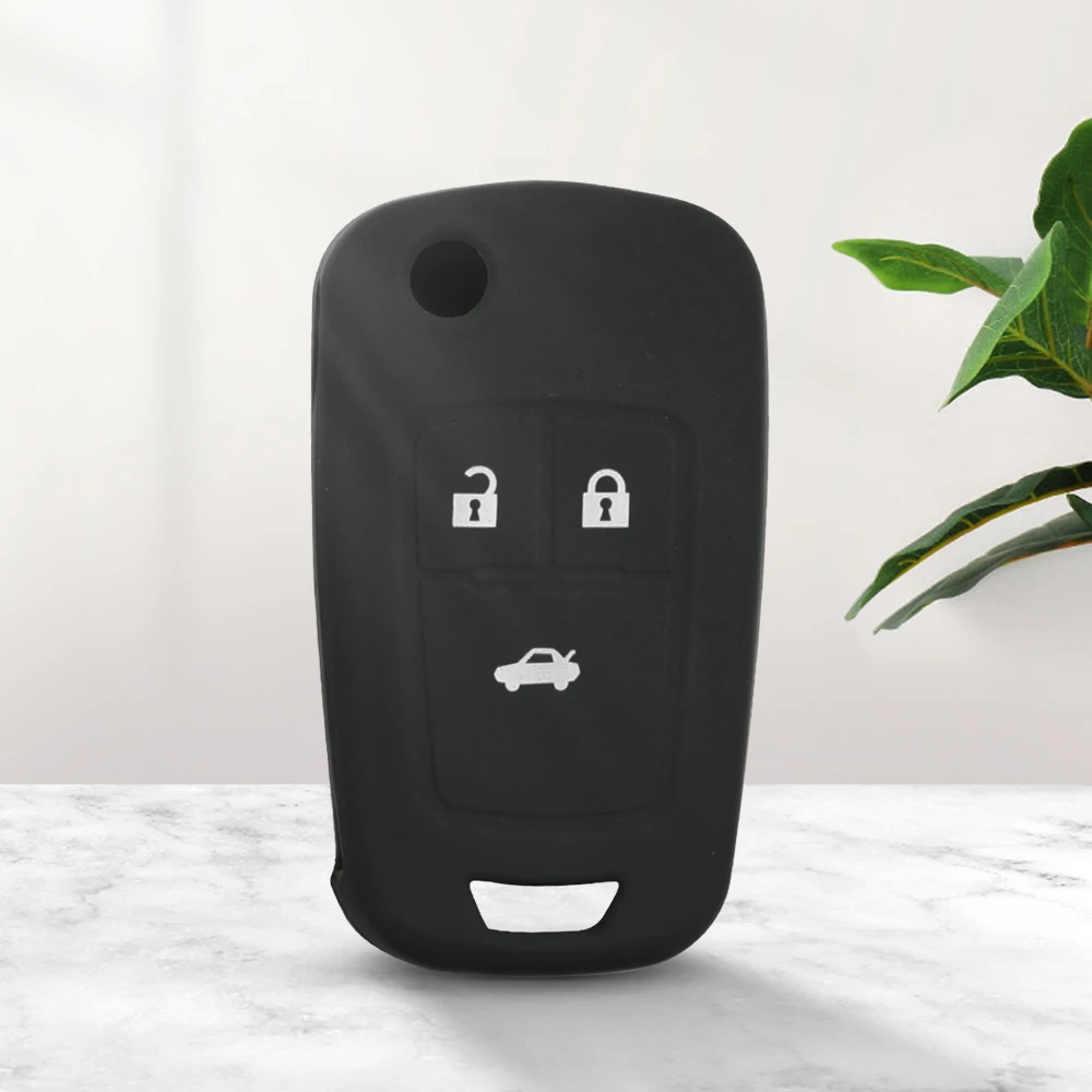 

Брелок KEYYOU с 3 кнопками для Chevrolet Cruze AVEO SAIL TRAX Малибу каптива, силиконовый чехол для автомобильного ключа, чехол, держатель, брелок