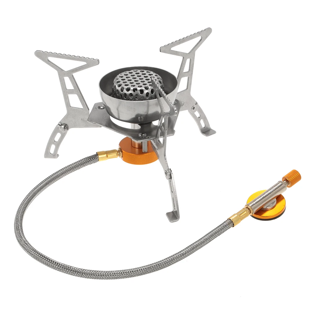 3200 Вт большой Мощность ветрозащитная газовая плита Открытый Кемпинг Бутановая