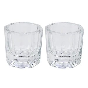 Artlalic 1 шт. Хрустальная стеклянная тарелкачашка с крышкой хрусталь, стеклянная посуда стеклянная тарелка инструменты для нейл-арта акриловое оборудование для нейл-арта мини чашки