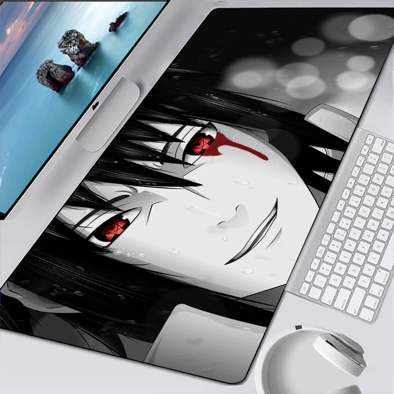 

Anime Uchiha Mouse Pad HD Pattern Large Computer Mousepad Cool Gaming Cartoon Pad to Mouse Keyboard Desk Mice Mat laptop mat