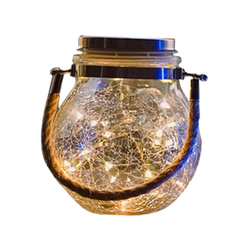 

Garden Solar Lights Outdoor Crack Glass Ball Solar Ground Lights Patio Lights for Walkway Outdoor Decoration