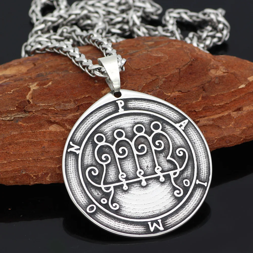 Талисман Пентакль Соломона Wiccan языческая герметичная ожерелье с подвеской