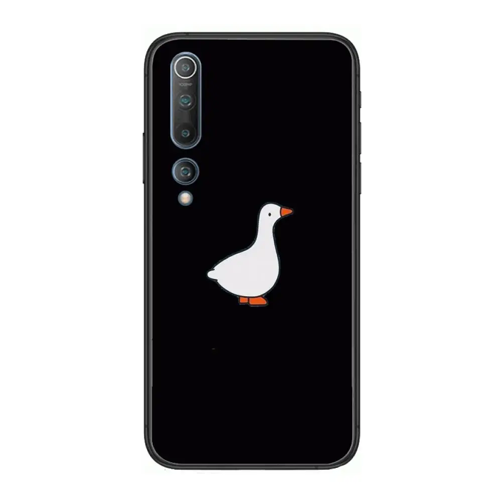 

Ducks and Geese Phone Case For xiaomi mi11 5g 10 liti Ultra 9Pro SE 3 8 Note Anime Black Cover Silicone Back Pretty tpu