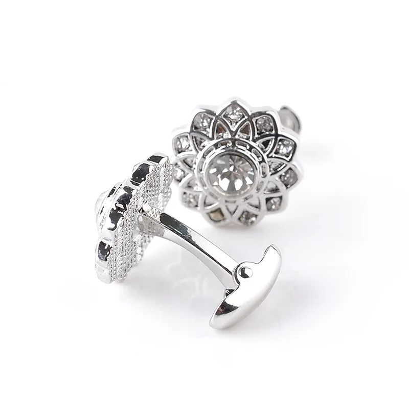 Лучшие продажи цветочные ювелирные запонки свадебные банкетные аксессуары