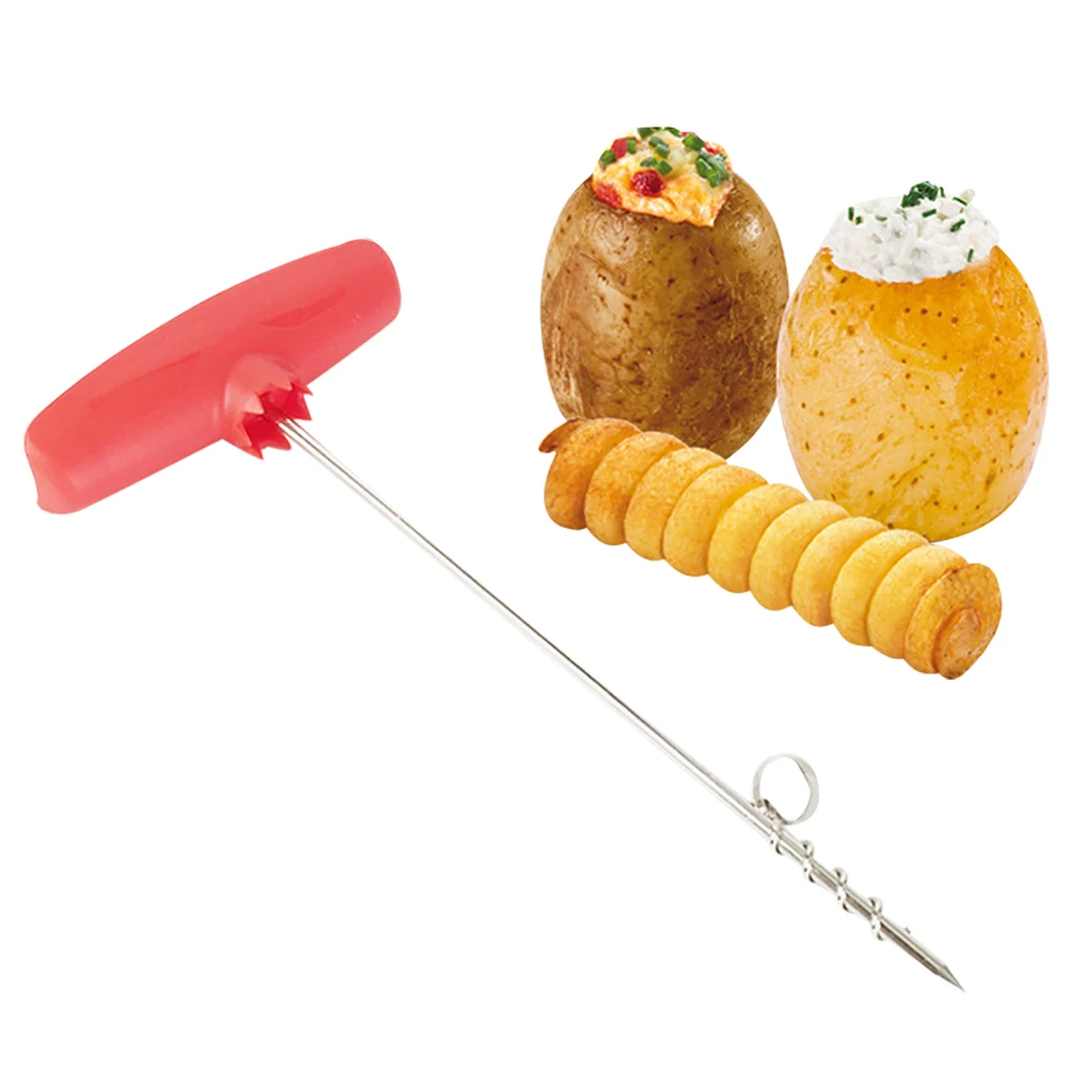 

Hot Sale Kitchen Tools Plastic Potato Stainless Steel Hollower Potato Reeler Kitchen Potato Cup Can Make Potato Roll