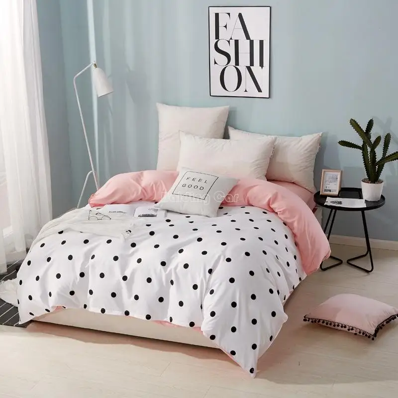 

15 White Wave Point Duvet Cover Modern Comforter/Quilt Cover Blanket with Zipper Twin Full Queen King Size Bedclothes 1pcs