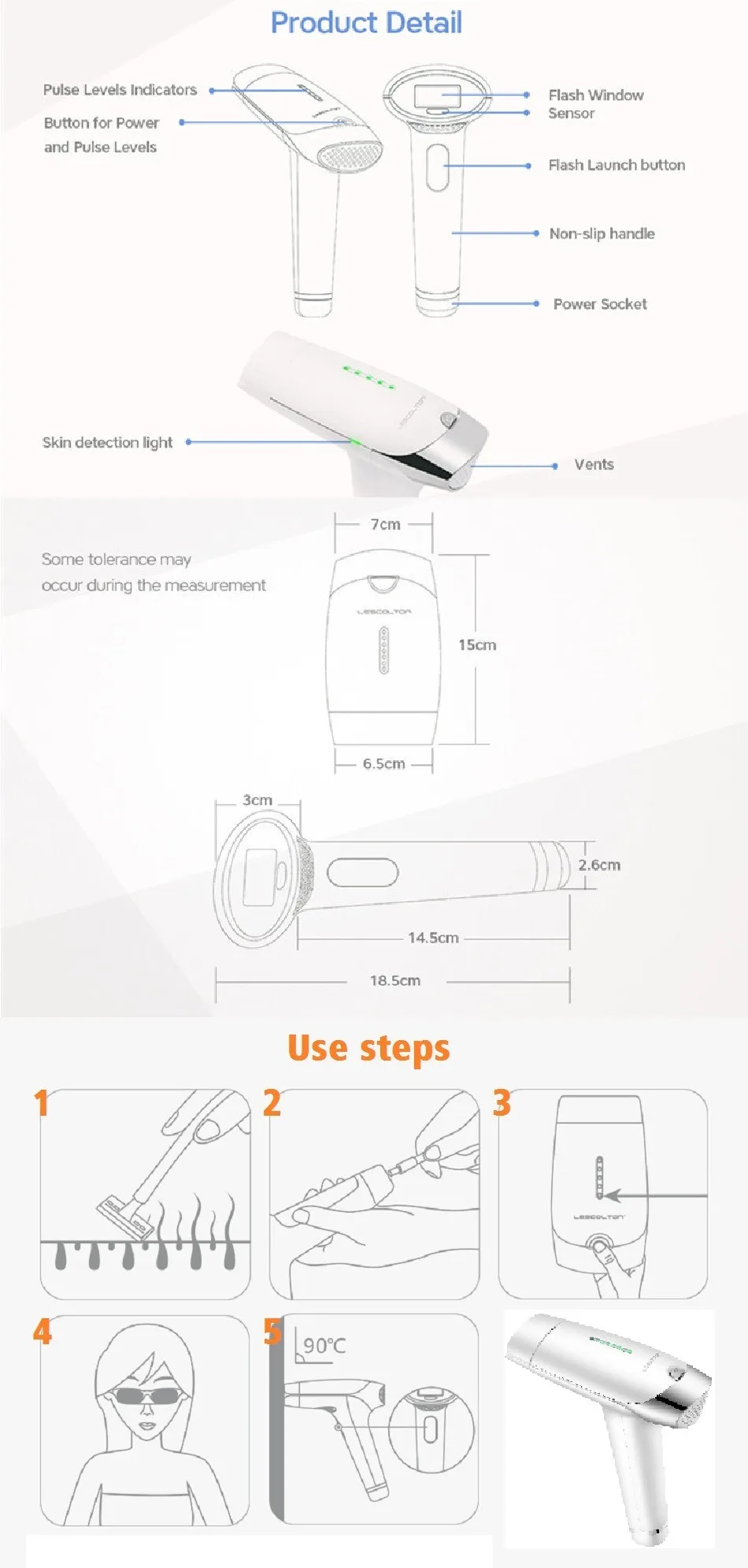 LESCOLTON T009 IPL машина для удаления волос домашнего использования портативный лазерный эпилятор для женщин и мужчин
